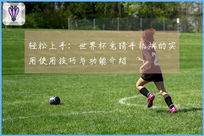 轻松上手：世界杯竞猜手机端的实用使用技巧与功能介绍