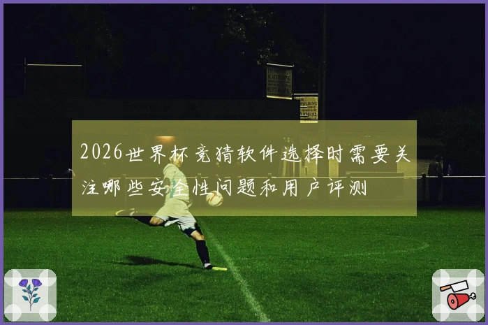 2026世界杯竞猜软件选择时需要关注哪些安全性问题和用户评测